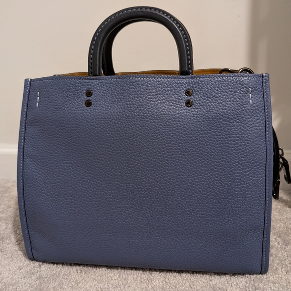 Coach Rogue 30 Bag in Colorblock Washed Chambray - Picture 2 of 13
